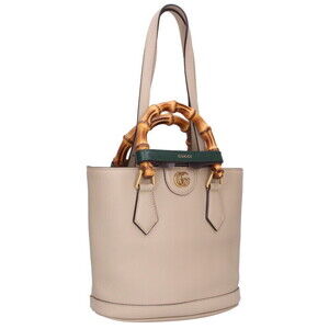 Gucci Diana Bamboo Leather Handbag Beige